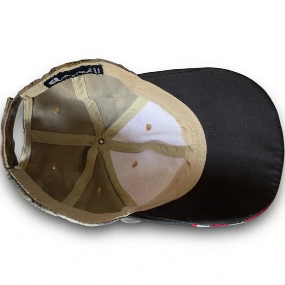 Realtree Camouflage Embroidered Flames Hat Patriotic American Flag USA Fire Hat - Picture 7 of 8